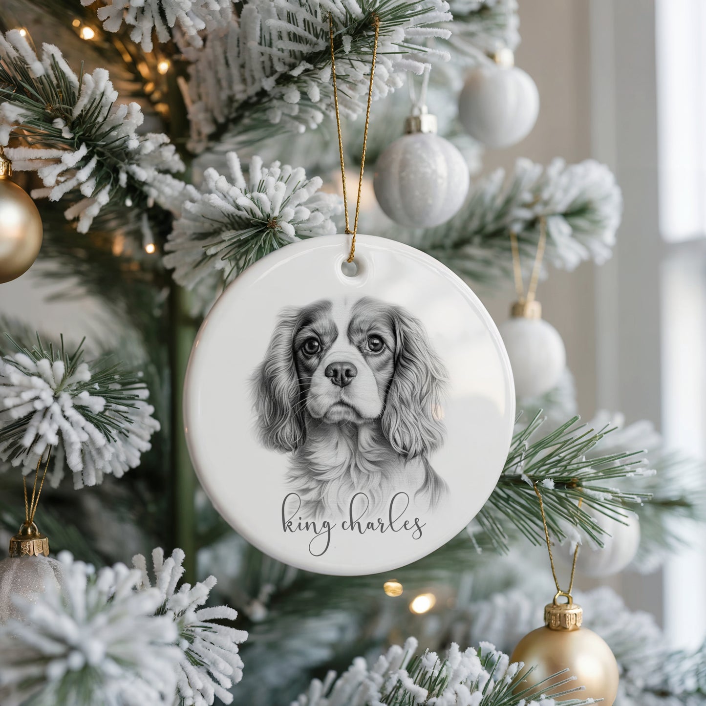 Personalised King Charles Christmas bauble