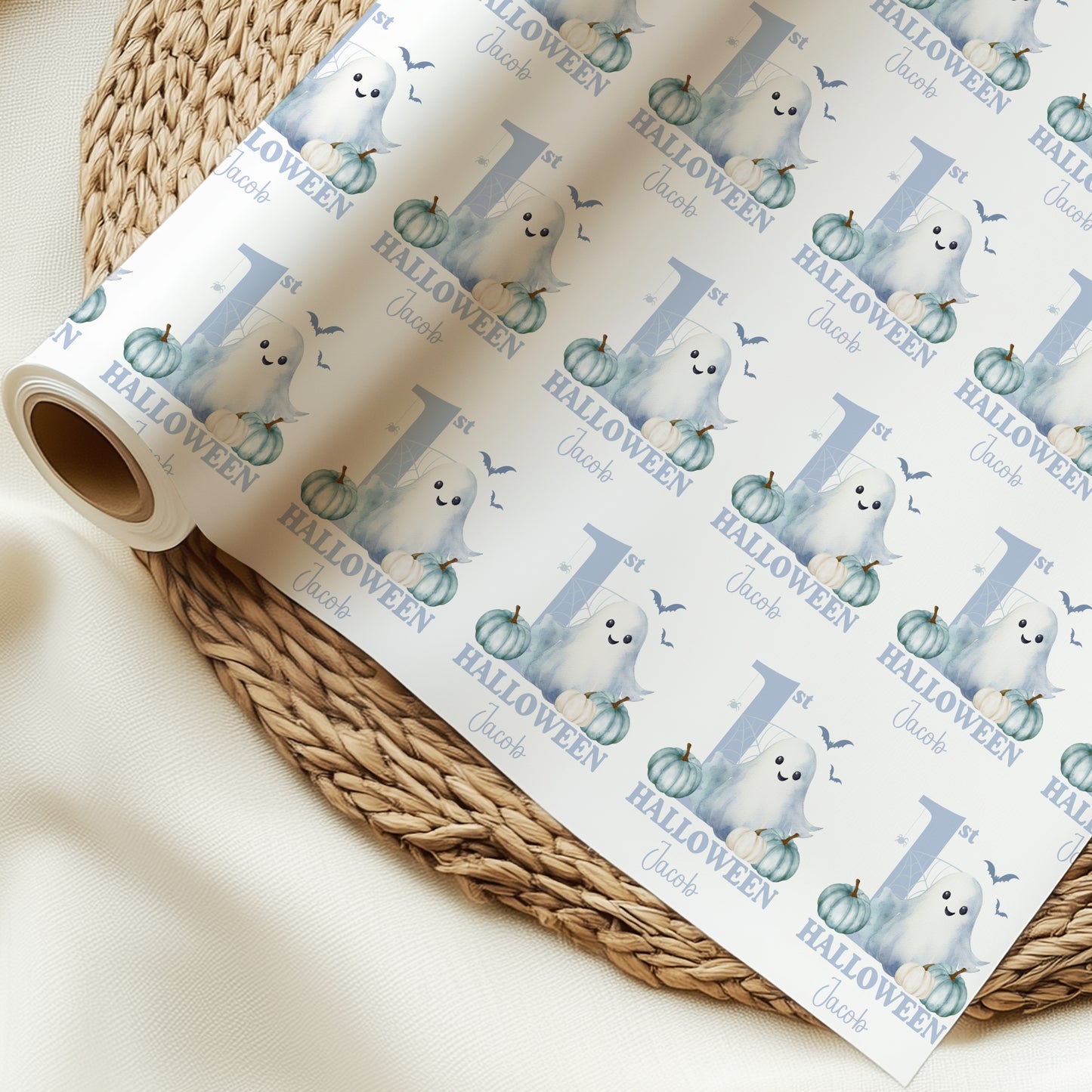 Personalised First Halloween Wrapping Paper