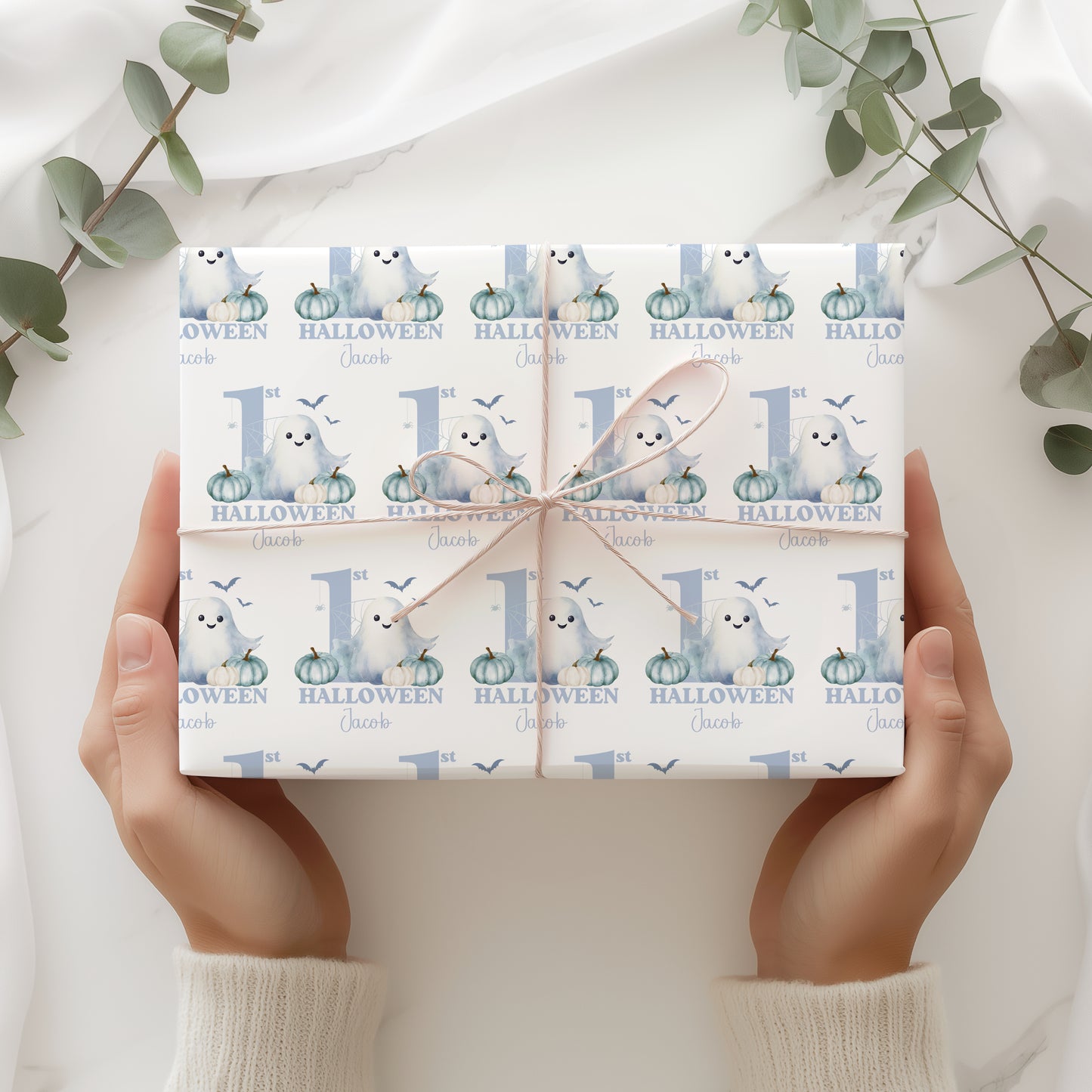 Personalised First Halloween Wrapping Paper
