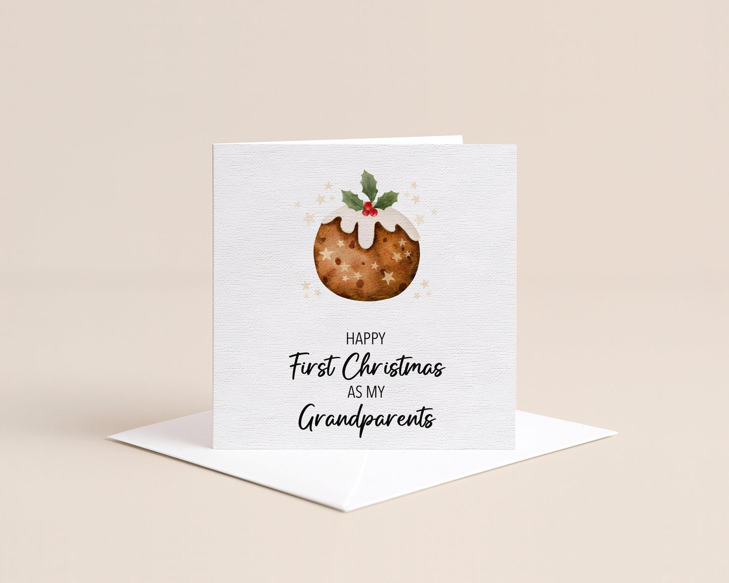 First Christmas Card, Personalised Family Member Christmas Card