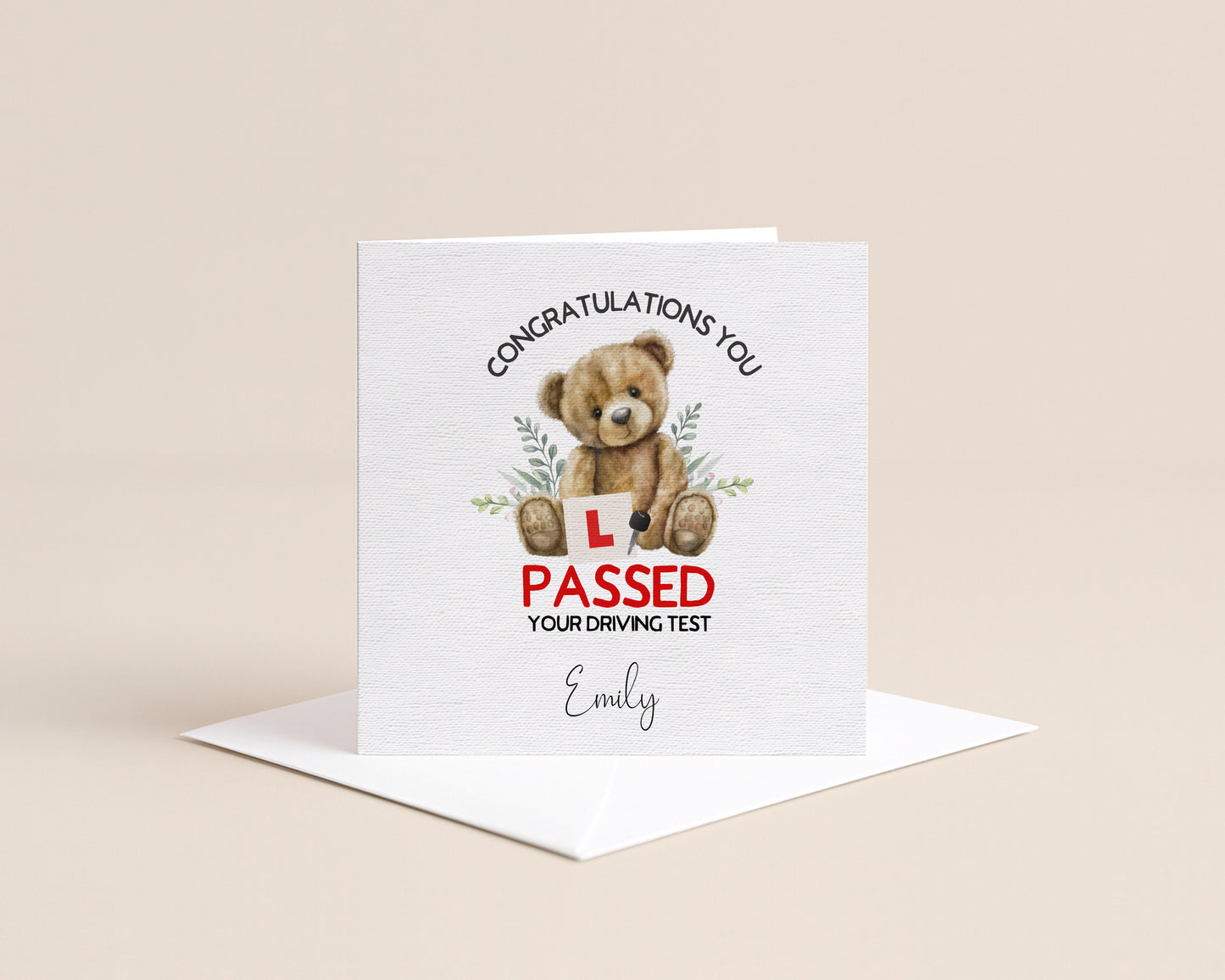 Passed your driving test personalised card