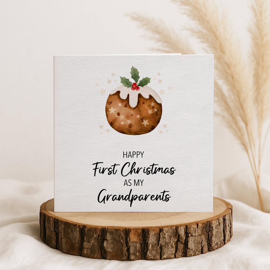 First Christmas Card, Personalised Family Member Christmas Card