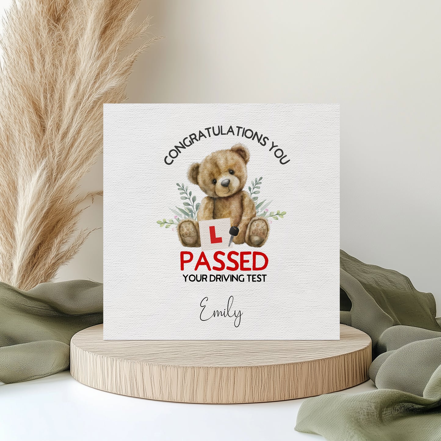 Passed your driving test personalised card