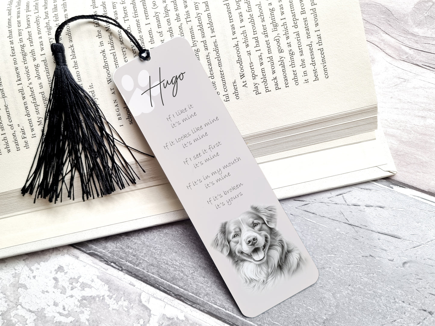Personalised Nova Scotia Bookmark