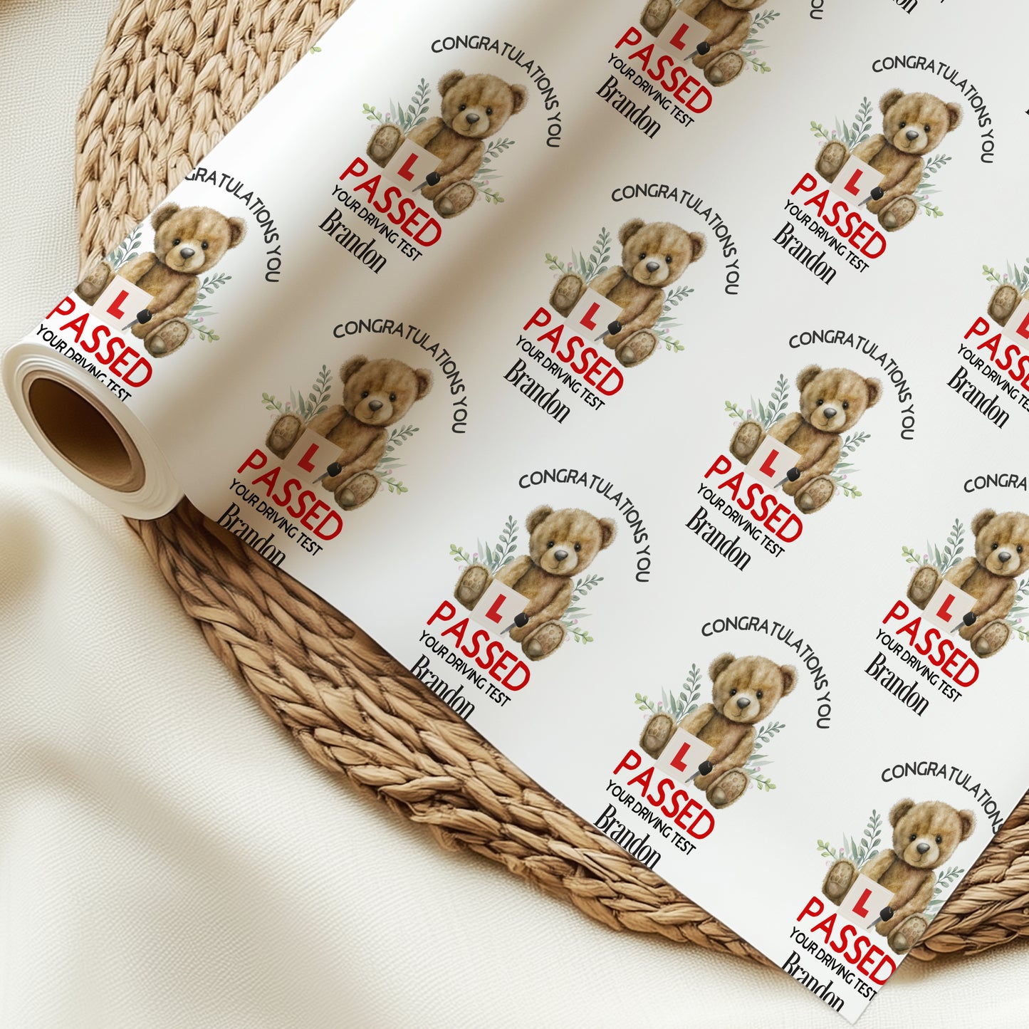 Passed Your Driving Test Personalised Wrapping Paper