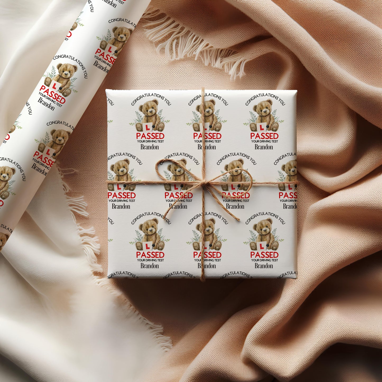 Passed Your Driving Test Personalised Wrapping Paper