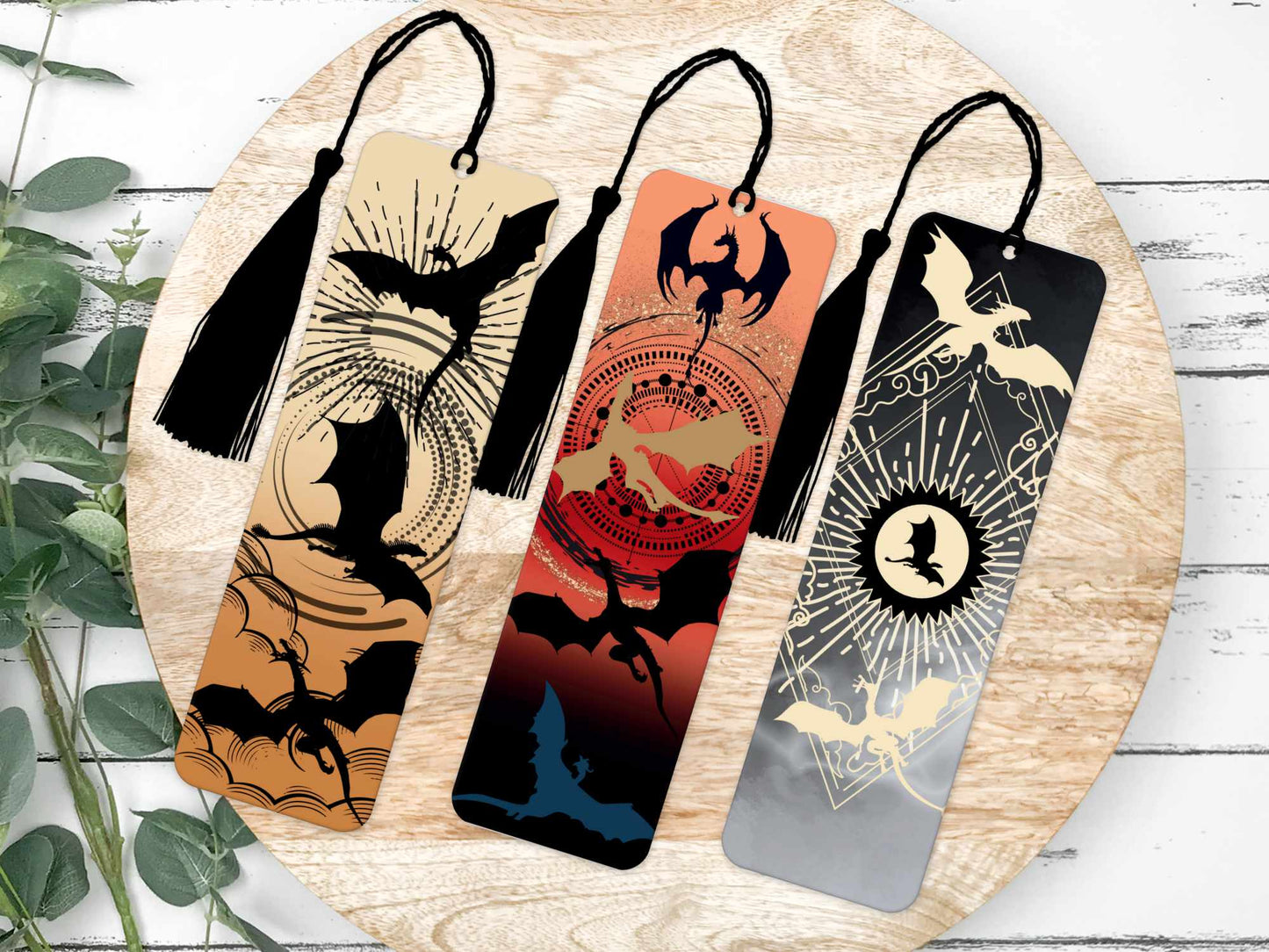 Onyx Storm Bookmark - Fourth wing bookmark - Iron Flame Bookmark - Booktok Merchandise - Dragon - Violet Sorrengail - 3 Bookmark Set