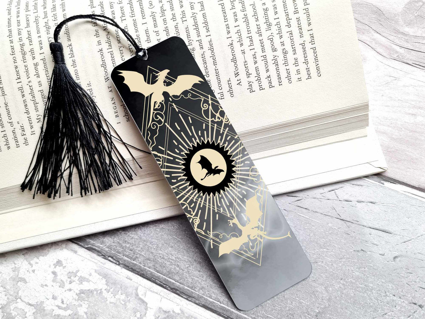 Onyx Storm Bookmark - Fourth wing bookmark - Iron Flame Bookmark - Booktok Merchandise - Dragon - Violet Sorrengail - 3 Bookmark Set