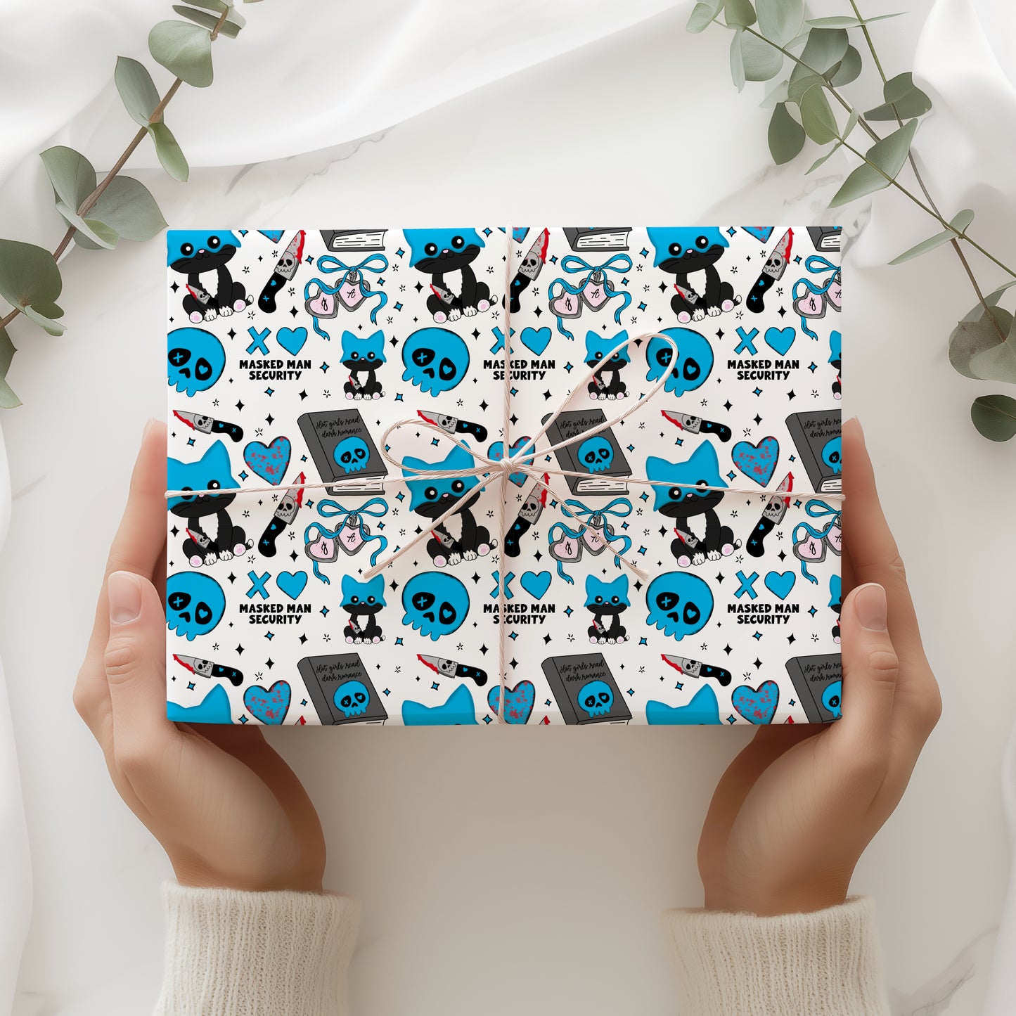Lights Out Caught Up Wrapping Paper, Book Lover gift wrap, Navessa Allen gift wrap, Wrapping paper, Birthday gift wrap For Her