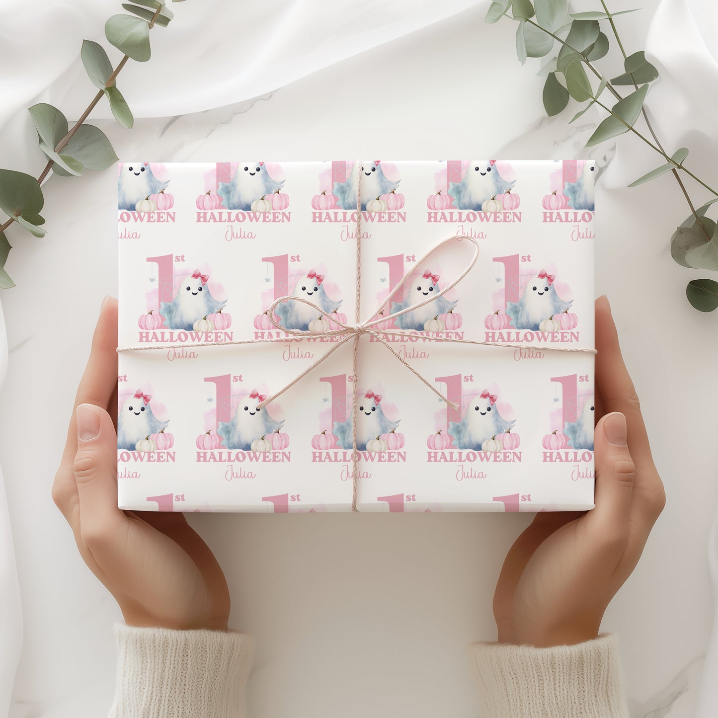 Personalised First Halloween Wrapping Paper