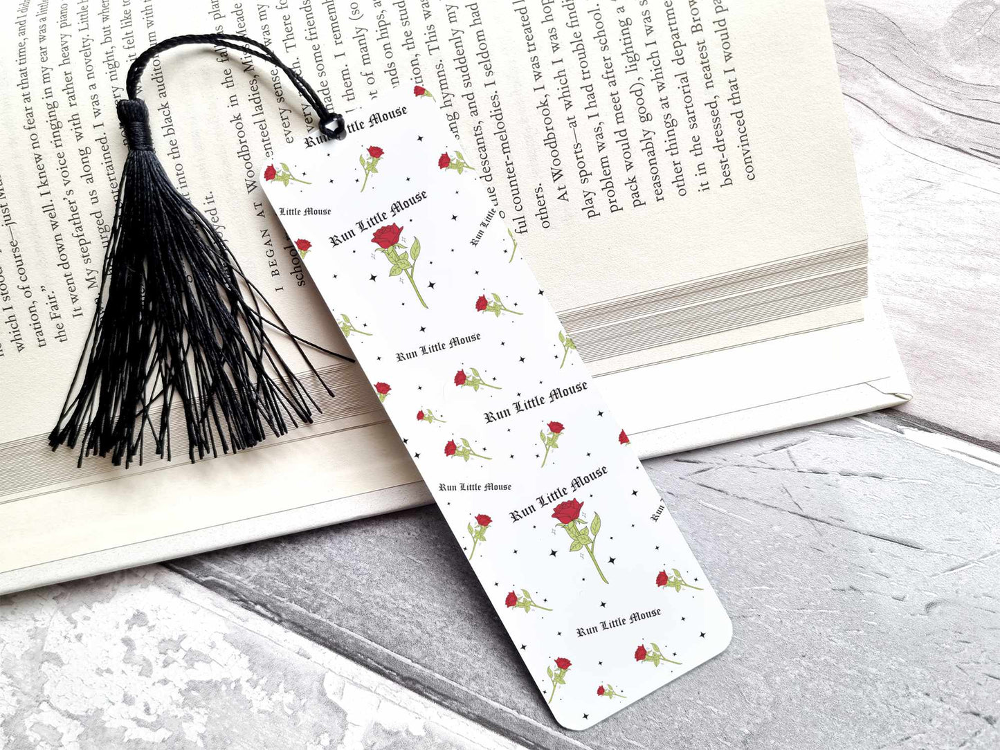 Run Little Mouse Bookmark, Haunting Adeline, Hunting Adeline, Zade Meadows, Booktok Merchandise, Cat and Mouse Duet, Dark Romance Gifts