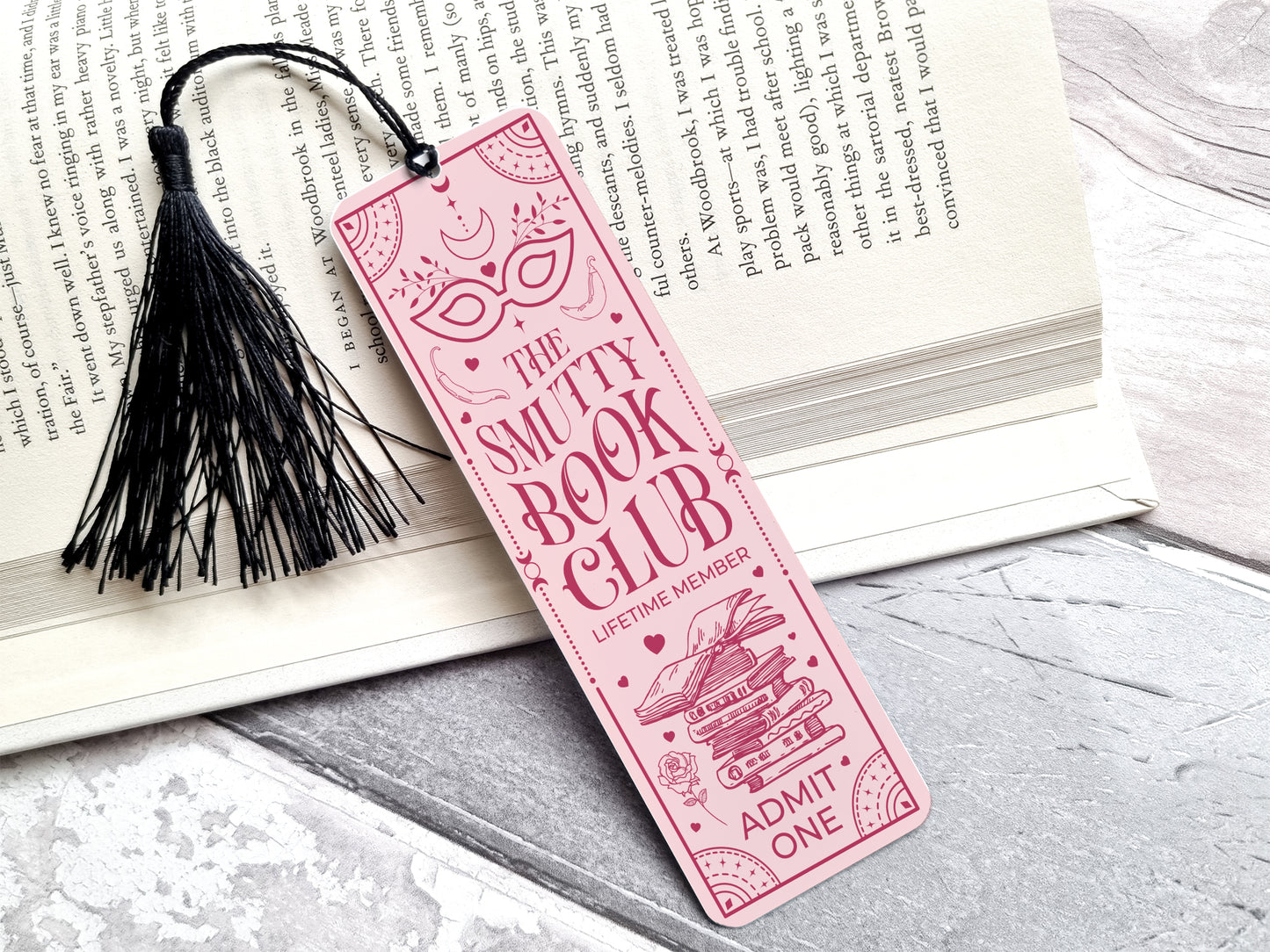Smutty Book club Bookmark, Booktok, Dark Romance reader gift, Smut Reader