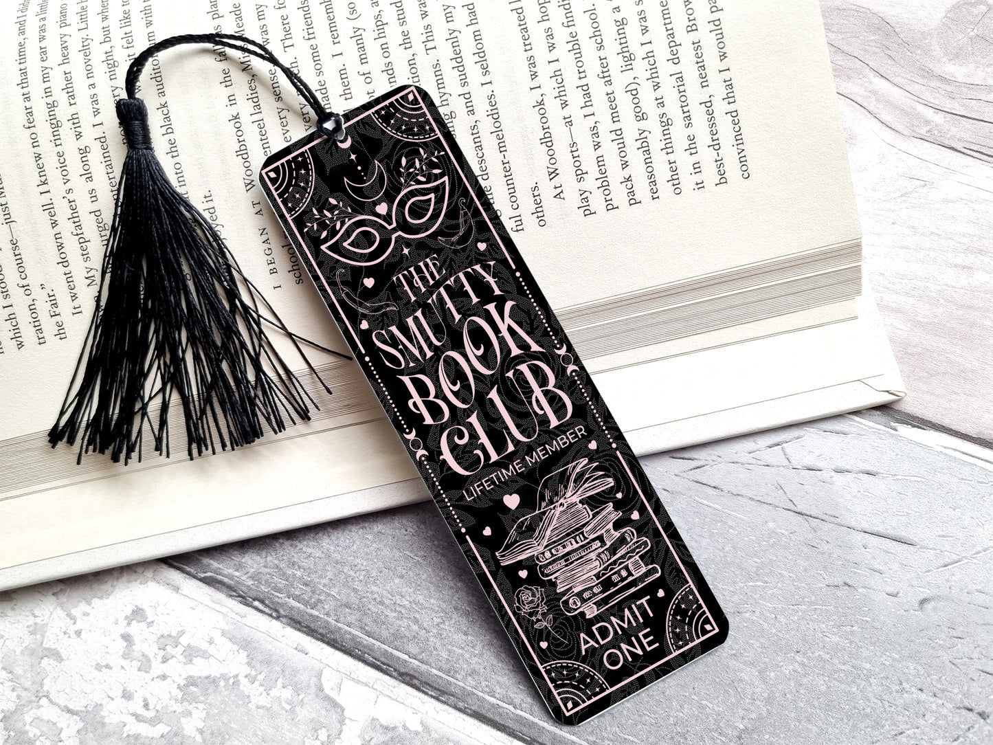 Smutty Book club Bookmark, Booktok, Dark Romance reader gift, Smut Reader