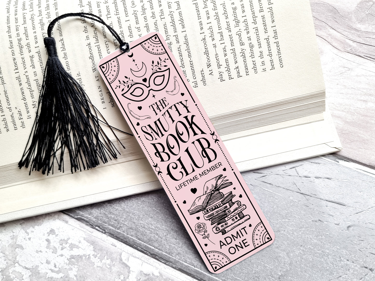 Smutty Book club Bookmark, Booktok, Dark Romance reader gift, Smut Reader
