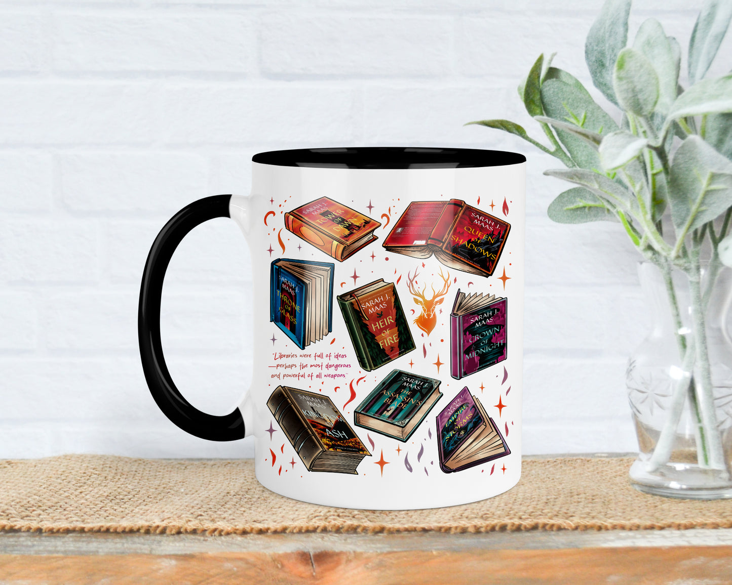 Throne of Glass series mug, 11oz mug, Bookish Gifts, Reading gift