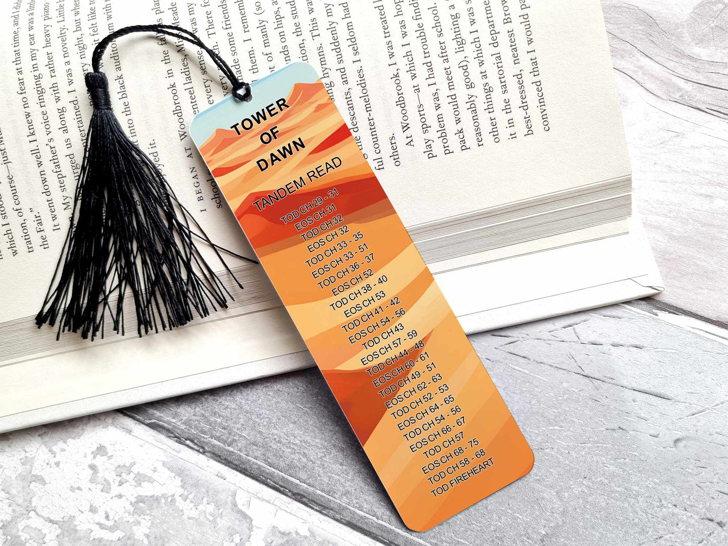 Throne of glass bookmarks, empire of storms and tower of dawn tandem read