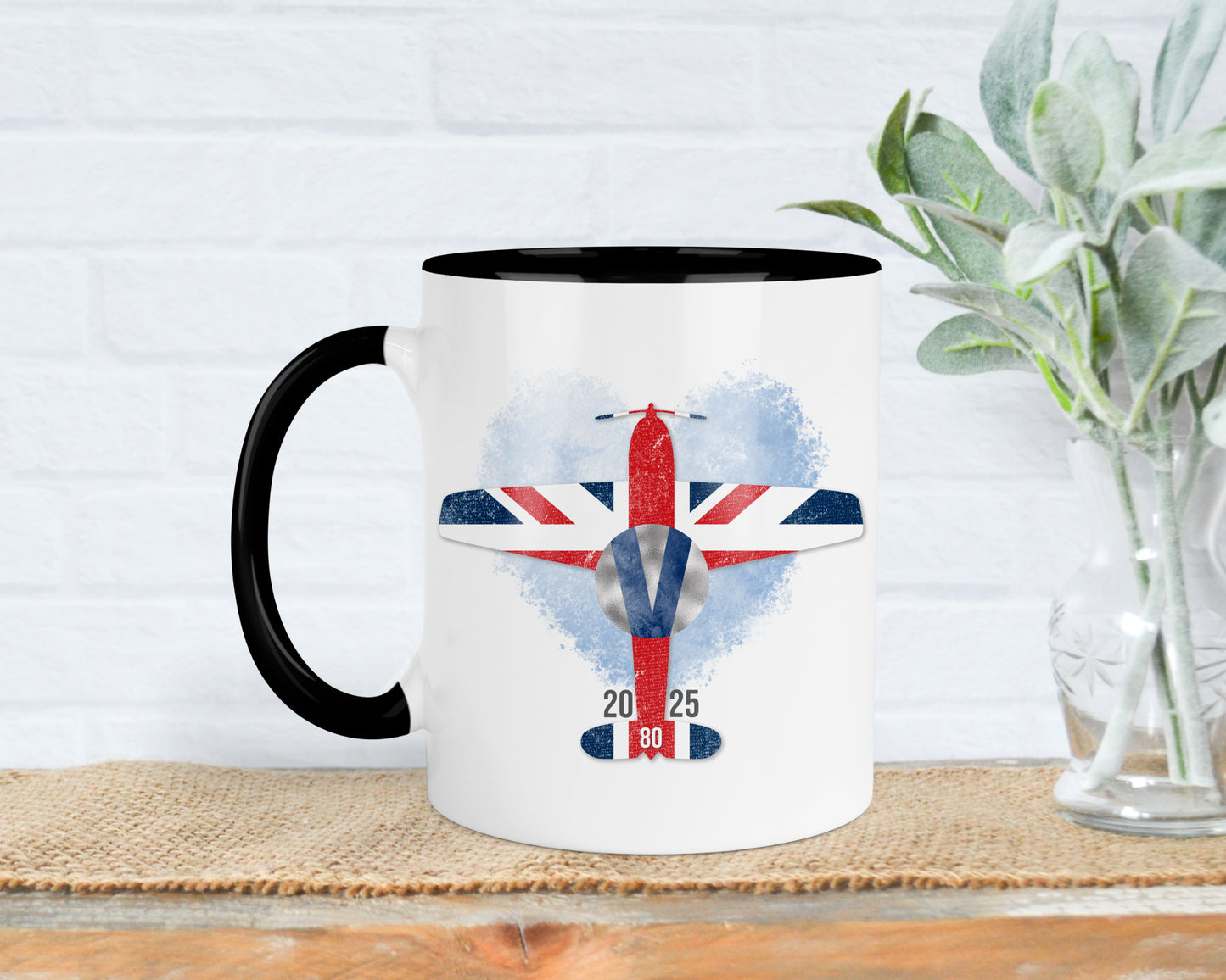 VE Day 80th Anniversary Union Jack Mug, 2025 Celebratory Gift, WW2 memorabilia keepsake, World War 2 Celebration, Collectable