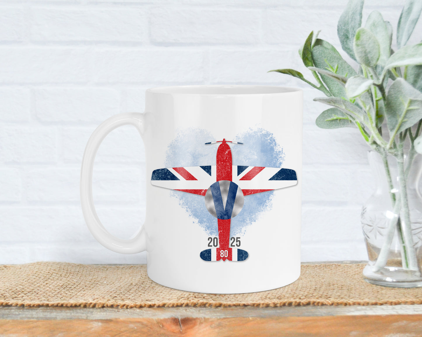 VE Day 80th Anniversary Union Jack Mug, 2025 Celebratory Gift, WW2 memorabilia keepsake, World War 2 Celebration, Collectable