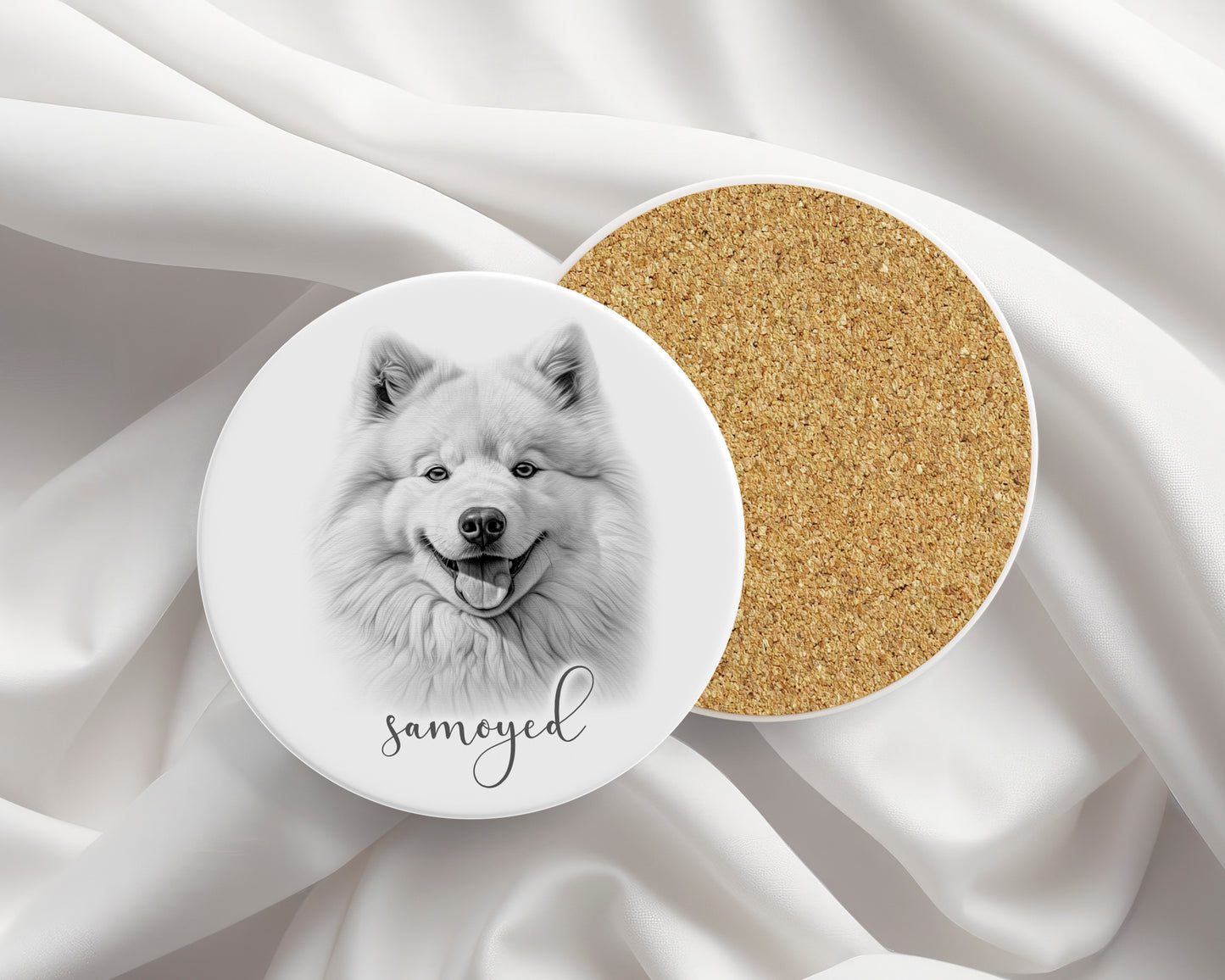 Samoyed Mug, Personalised dog breed mug, Samoyed gift, Samoyed mug, 11oz ceramic mug, dog lover gift, Samoyed dog, Mug and Coaster Set