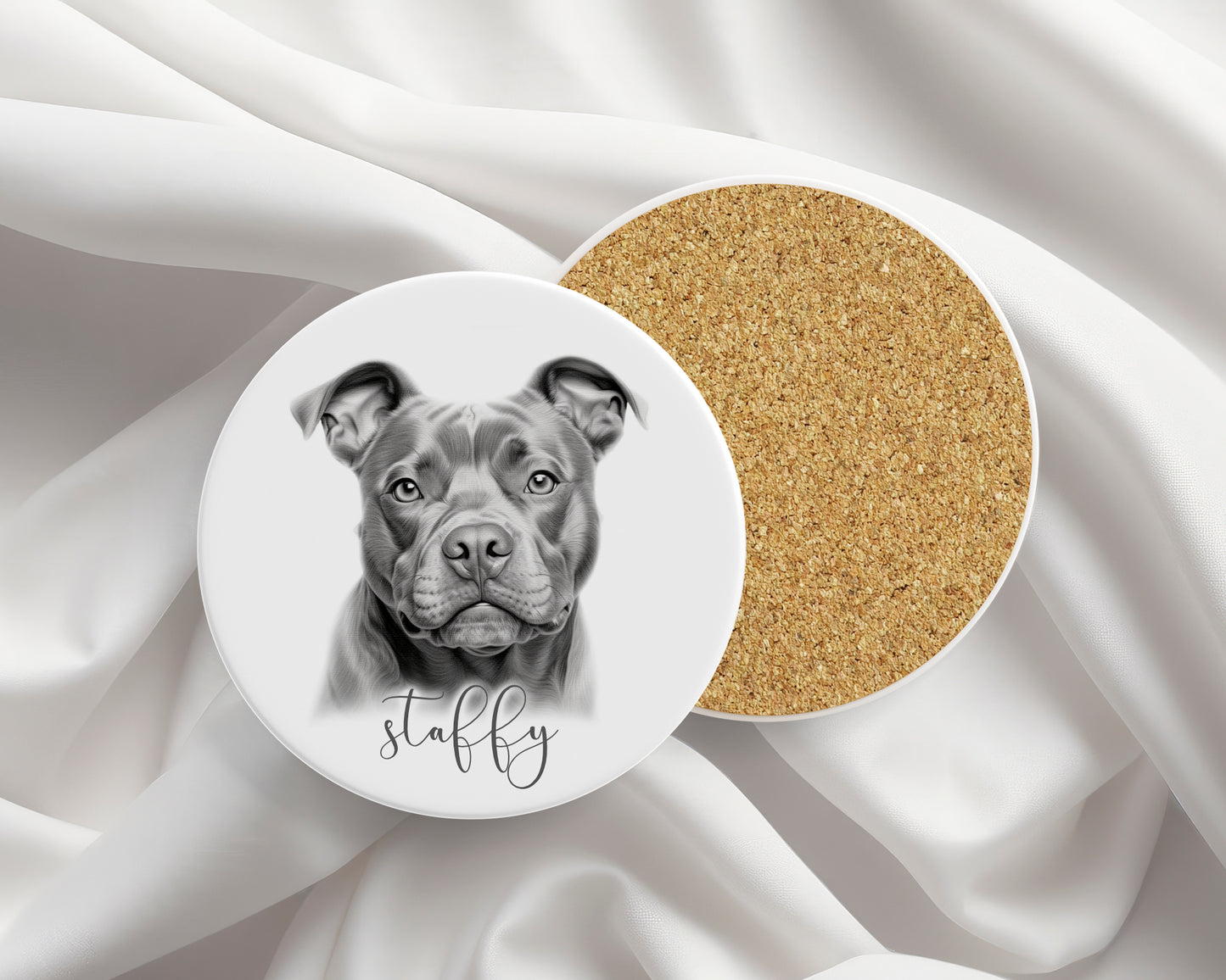 Staffy Mug, Personalised dog breed mug, Staffy gift, Staffy mug, 11oz ceramic mug, dog lover, Staffordshire Bull Terrier Mug and Coaster