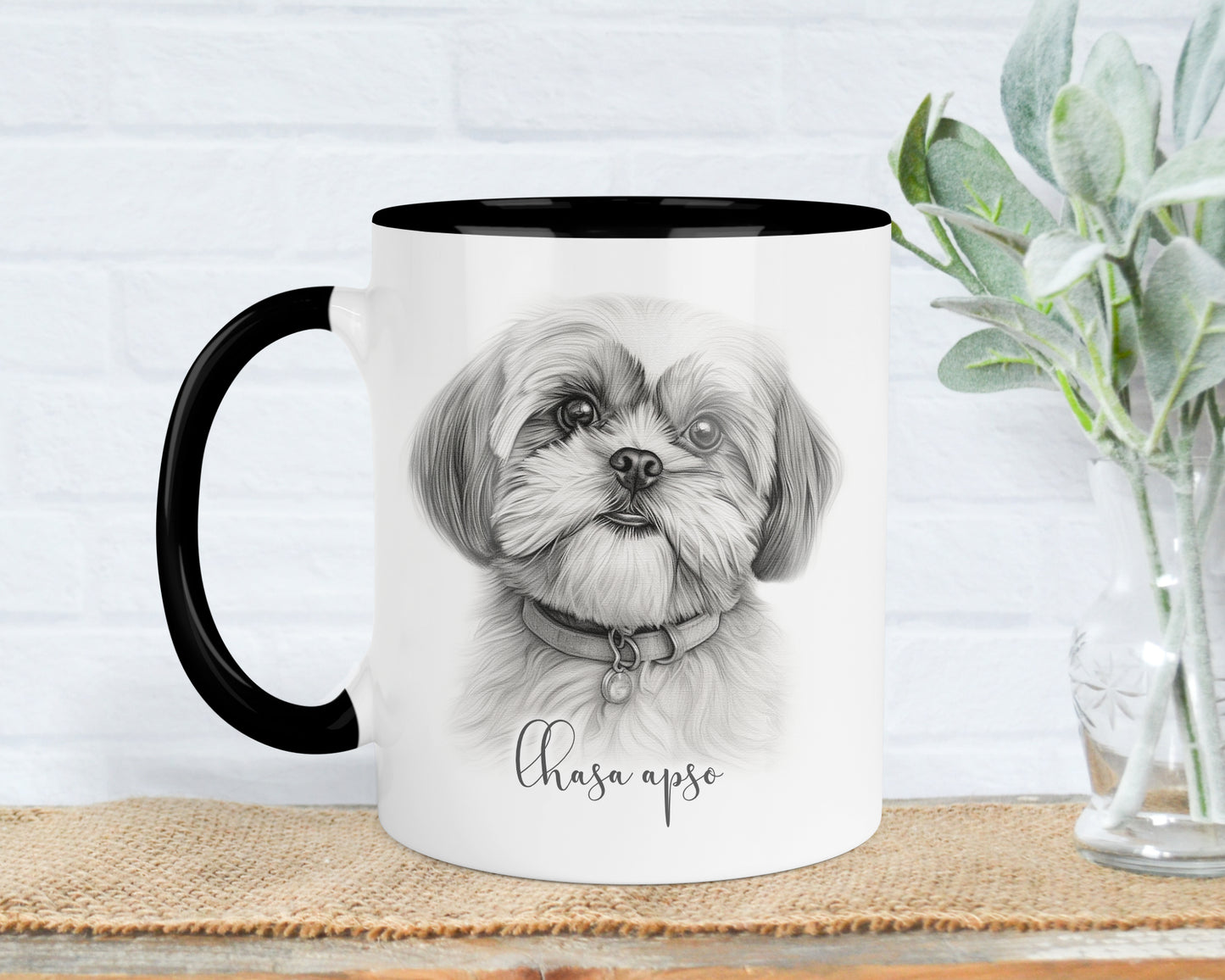 Lhasa Apso Mug, Personalised dog breed mug, Lhasa Apso gift, Lhasa Apso mug, 11oz ceramic mug, dog lover, Lhasa Apso Mug and Coaster gift set