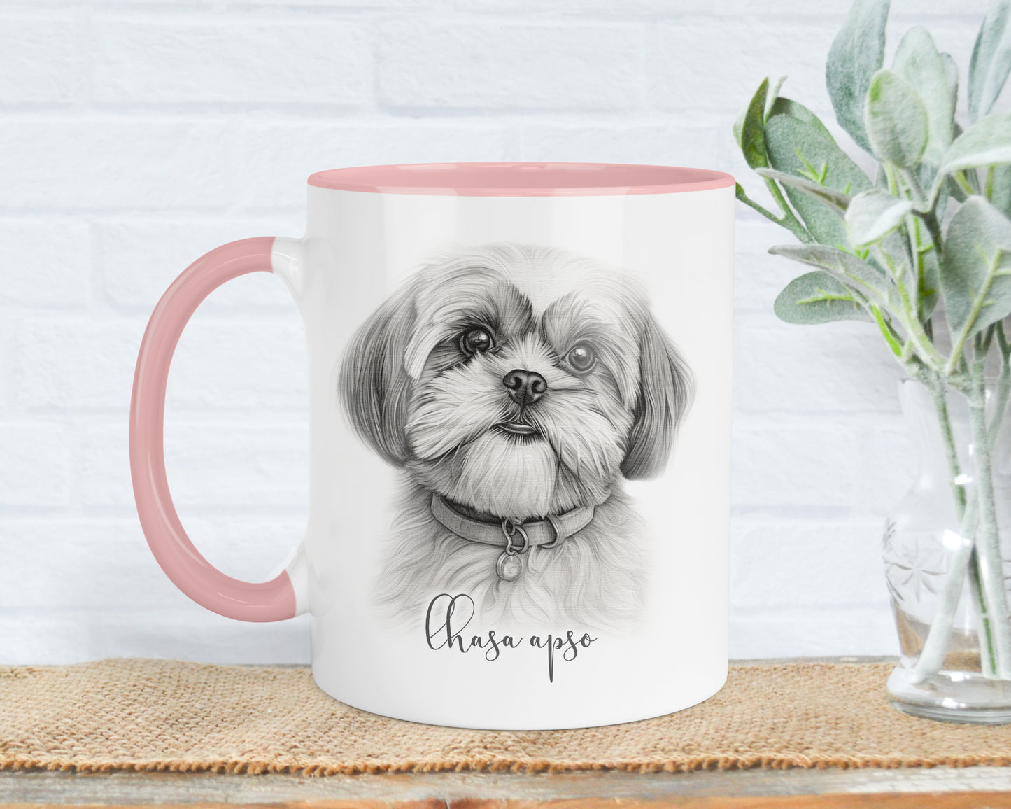 Lhasa Apso Mug, Personalised dog breed mug, Lhasa Apso gift, Lhasa Apso mug, 11oz ceramic mug, dog lover, Lhasa Apso Mug and Coaster gift set