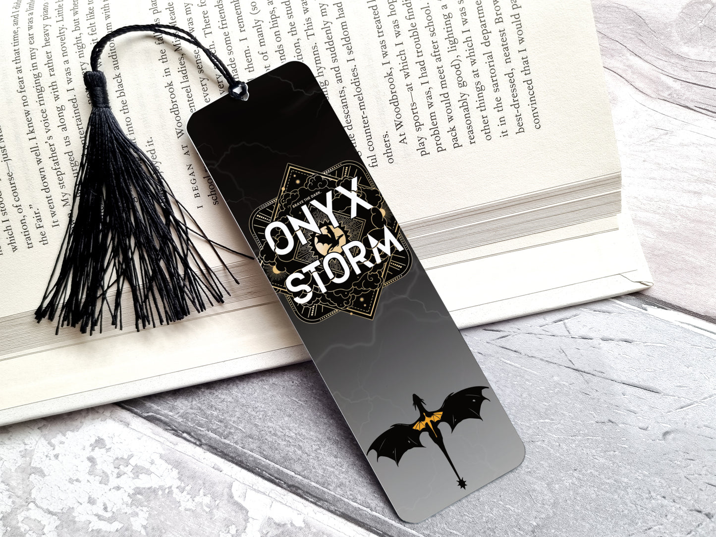 Onyx Storm Bookmark - Fourth wing bookmark - Iron Flame Bookmark - Booktok Merchandise - Dragon - Violet Sorrengail - 3 Bookmark Set 2