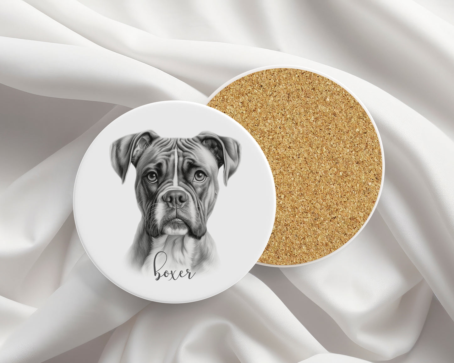 Boxer Dog Mug, Personalised dog breed mug, boxer gift, boxer mug, 11oz ceramic mug, dog lover gift, boxer dog, Mug and Coaster Set