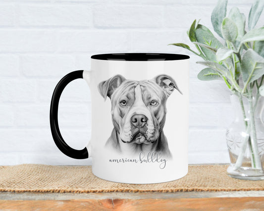 Personalised American Bulldog Mug