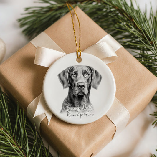 Personalised German Short Haired Pointer Christmas bauble