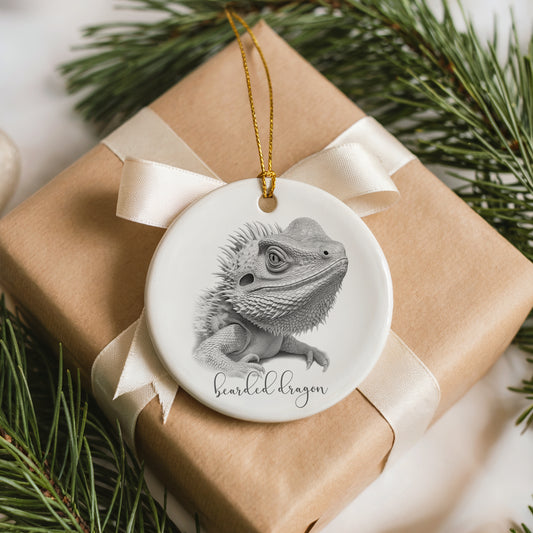 Personalised Bearded Dragon Christmas bauble