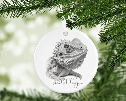 Personalised Bearded Dragon Christmas bauble