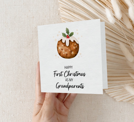 First Christmas Card, Personalised Family Member Christmas Card