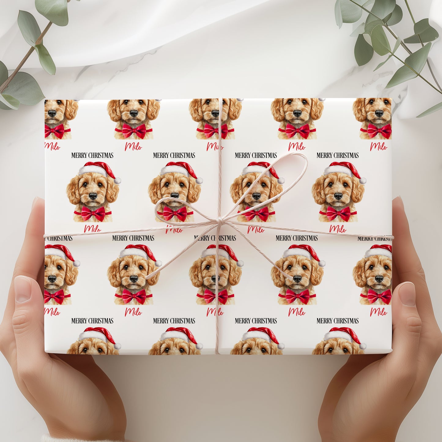 Personalised Cockapoo Christmas Wrapping Paper – Dog Gift Wrap