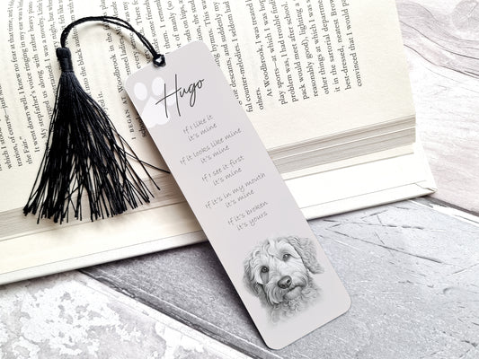 Personalised Labradoodle Bookmark