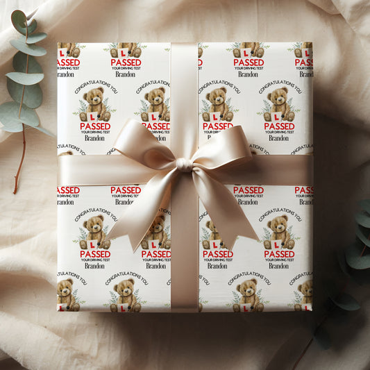 Passed Your Driving Test Personalised Wrapping Paper