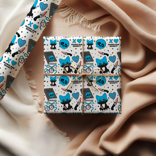 Lights Out Caught Up Wrapping Paper, Book Lover gift wrap, Navessa Allen gift wrap, Wrapping paper, Birthday gift wrap For Her