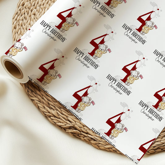 Personalised London Theme Birthday Wrapping Paper