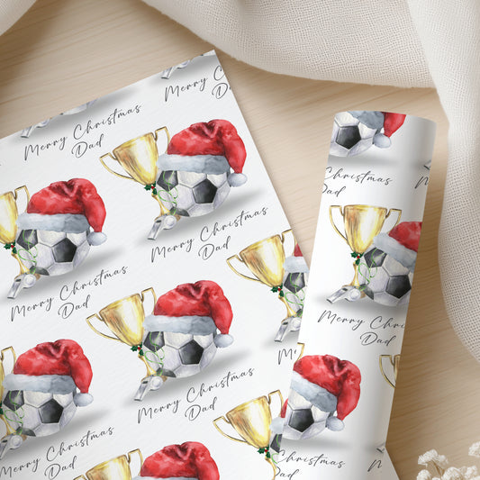 Personalised Football Christmas Wrapping Paper – Football Gift Wrap